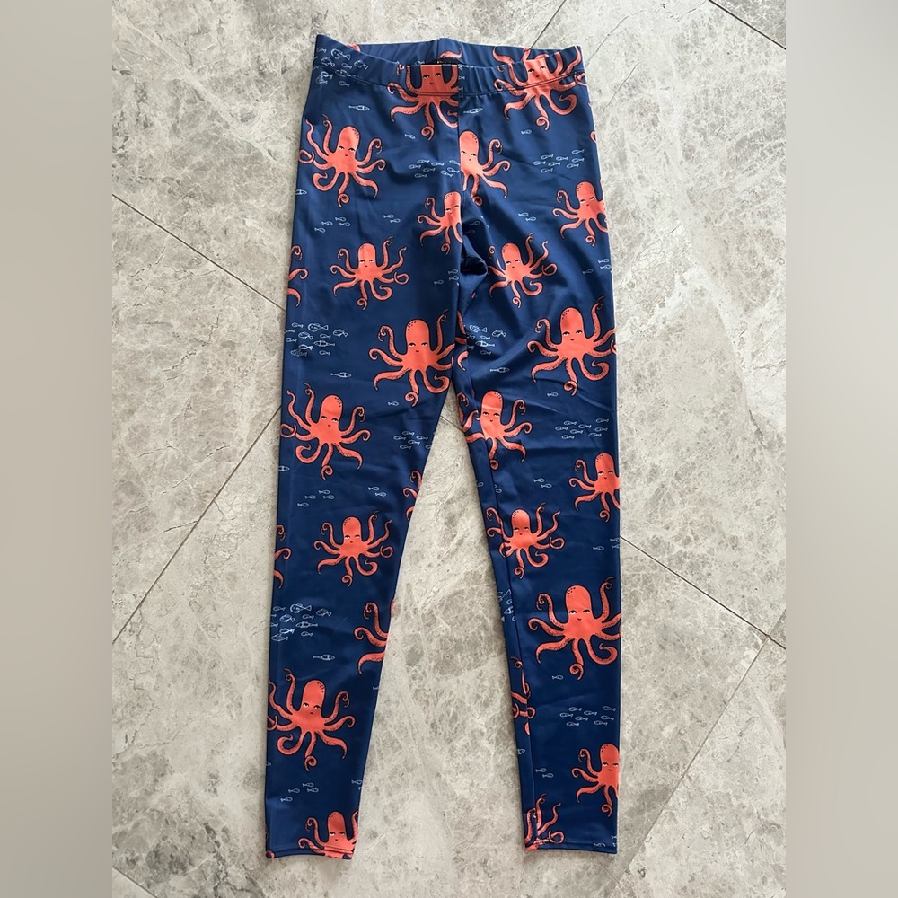 Navy Octopus Print Leggings